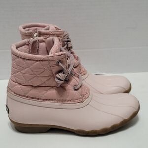 Sperry Big Girls Pink Winter Boots Saltwater STK163620 Sz 5M